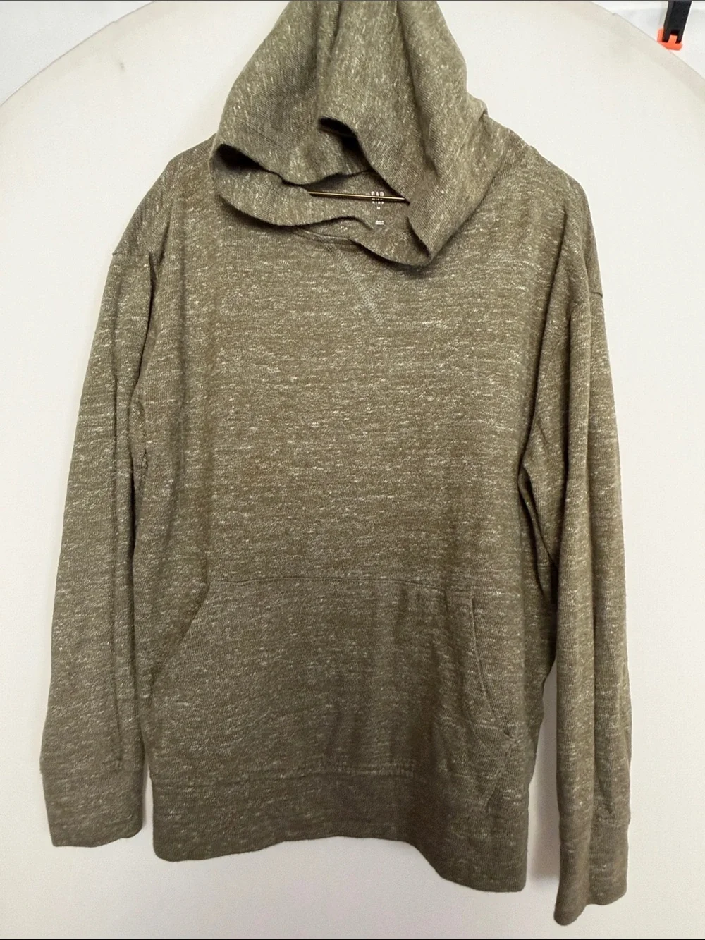 Gap Kids boys Army green Charcoal Lightweight Hooded Pullover marled sweaters 8